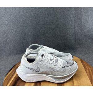 Nike ZoomX Vaporfly Next% 2 White Black Women Running Shoes CU4123-100 Sz 9